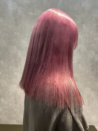 セミロング カラー ヘアアレンジ 透明感カラー/推しカ ラー☁️JURAのヘアスタイル