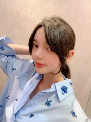 ミディアム 平川 友理/韓国ヘア💘のヘアスタイル