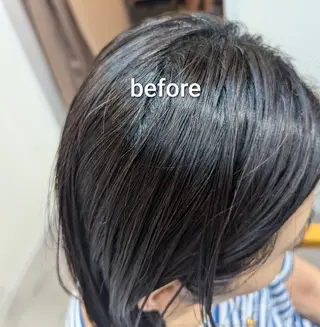 ミディアム スパニスト 中川のヘアスタイル