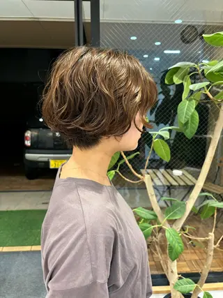 ショート パーマ 【メンズ専門 】村斎　伶次のヘアスタイル