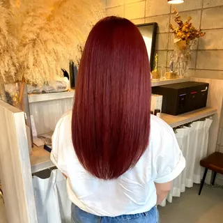 ロング 松本 瑠菜のヘアスタイル