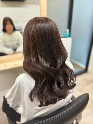 ミディアム カラー 小顔似合わせカット ┊︎＊AYANO＊のヘアスタイル