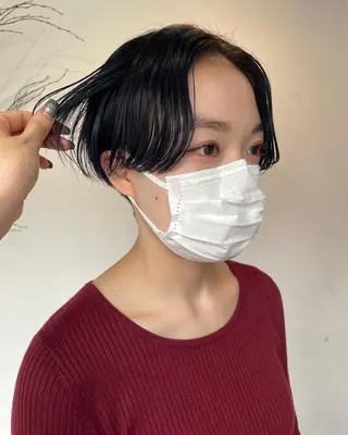 ショート カラー silo所属・silo MOKA 顔周りカット🦦のヘアスタイル