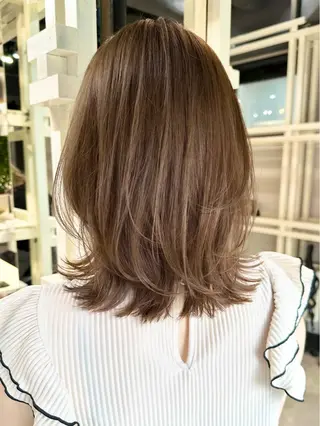ミディアム ✨似合わせカット/ 艶カラー恵比寿✨のヘアスタイル