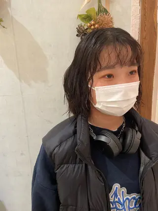 ミディアム パーマ 🩵ANELA東口 齋藤琴音💚のマツエク・マツパデザイン