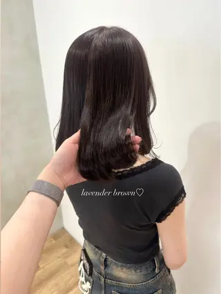 ロング カラー ヘアアレンジ himawari♡ 柔らかいカラーのヘアスタイル