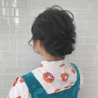 ミディアム カラー インナーカラー/天神 ブリーチ/吉田のヘアスタイル