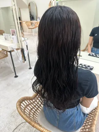 ロング パーマ fore所属・赤熊 咲良 🦔ྀིのヘアスタイル
