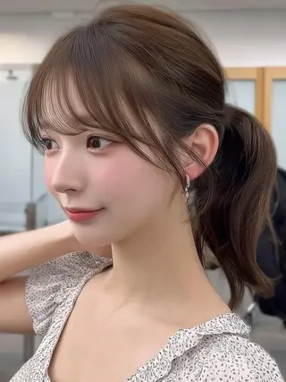 セミロング 縮毛・髪質改善🩰 mai🐰ྀི🤍のヘアスタイル