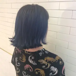 ミディアム カラー レイヤーカット× 髪質改善たもりのヘアスタイル