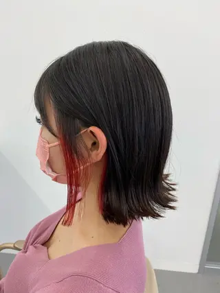 ミディアム カラー 小岸 竜のヘアスタイル