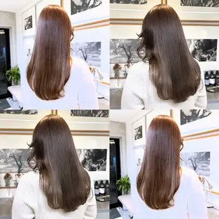 セミロング カラー カジュアルを女っぽく 𝗮𝘆𝗮𝗰𝗼のヘアスタイル