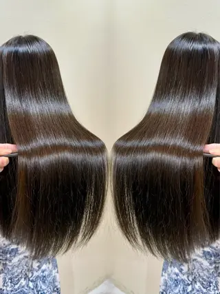 ロング 髪質改善縮毛矯正🫧 村上蒼生のヘアスタイル