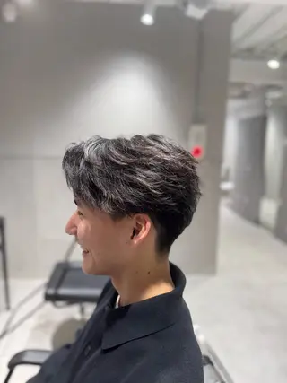 パーマ メンズ 曲がる縮毛/カルマパ ーマ/池袋/横村大全のヘアスタイル