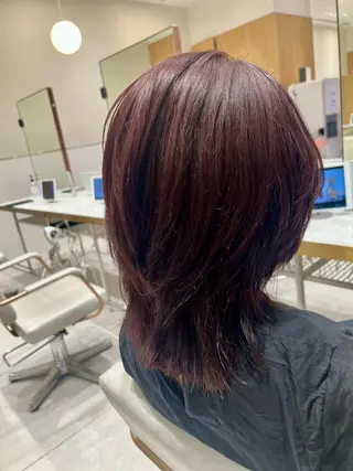 カラー 透明感カラー/レイヤ ーhinata.のヘアスタイル