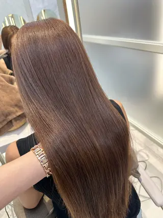 ロング oto🎀×美髪× シースルー前髪🤍のヘアスタイル