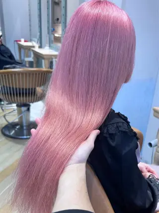 ロング カラー ブリーチで叶える透明 感カラーTakeruのヘアスタイル