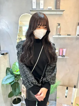 ロング カラー 韓国ヘア🇰🇷/ 顔周り/松田光里のヘアスタイル