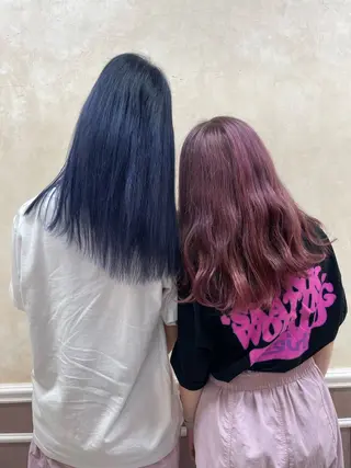 ミディアム カラー ヘアアレンジ VIEW NEO【 ビュー ネオ】所属・〖 艶髪カラー 〗 ブリーチ⌇妃菜🎀のヘアスタイル