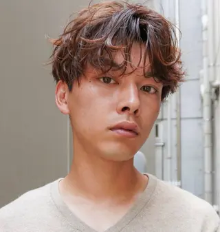 ショート メンズ anri🤍🎀 メンズパーマのヘアスタイル