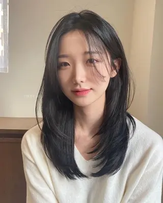 セミロング カラー 表参道/髪質改善・ 透明感 colorのヘアスタイル