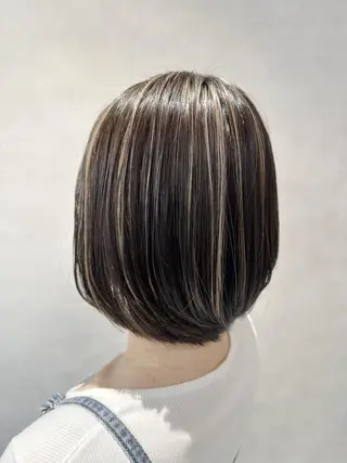 ショート カラー ヘアアレンジ 💎ハイライトカラー /髪質改善カラー💎のヘアスタイル