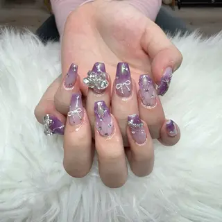 ネイル 🎀 Lemode ワンホンネイル🎀のネイルデザイン