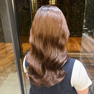 ロング パーマ 韓国風/コテ巻き風パ ーマ るい❤️🔥のヘアスタイル