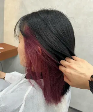 ミディアム 竹貫 奈月のヘアスタイル