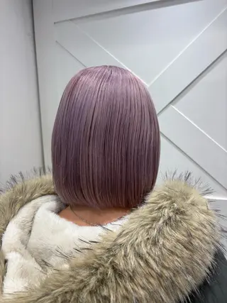 ミディアム カラー ブロンドケアブリーチ カラーシールエクステのヘアスタイル