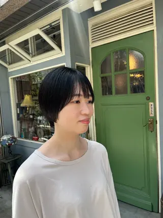 ショート 抜け感ショート パーマ/緒方椋のヘアスタイル
