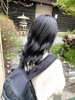 ミディアム カラー 韓国風デザイン 💐MIZUKI💐のヘアスタイル