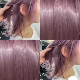 ミディアム カラー ヘアアレンジ MIYU/ニュアンス /艶カラーのヘアスタイル