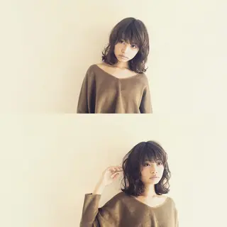 ミディアム カラー パーマ ulu-ウル所属・北川 大輔のヘアスタイル