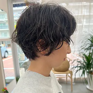 ショート パーマ Hareru hair salon所属・Hareru 豊田 修廣のヘアスタイル
