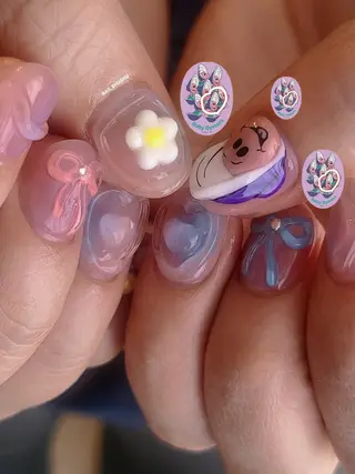 ネイル 3dパーツ/流行り 👧shushu❤️のネイルデザイン