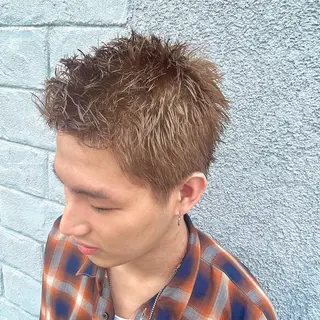 カラー メンズ 🐺ミウ 🩵のヘアスタイル