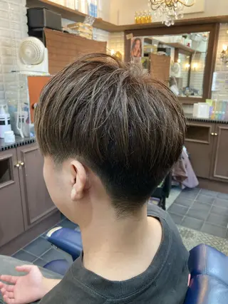 ショート メンズ ルピナス中田店長 山口大地のヘアスタイル