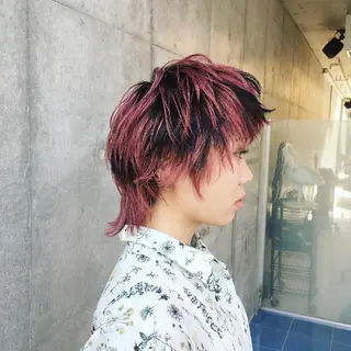 ショート カラー kitsuki北参道所属・カガラシュン/ショー ト/ボブ/ウルフのヘアスタイル