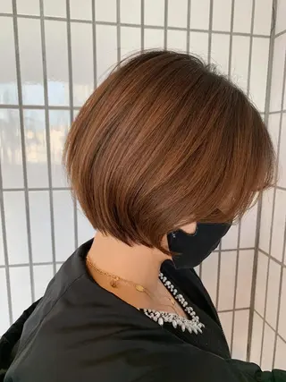 ショート カラー ハットリ /北習志野のヘアスタイル