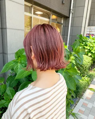 ショート レイヤー×縮毛矯正 深見 拓のヘアスタイル