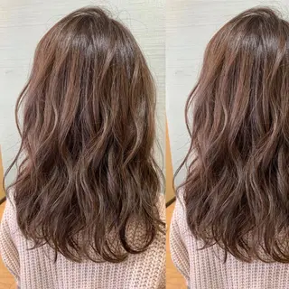 セミロング カラー box mico. mutsumiのヘアスタイル