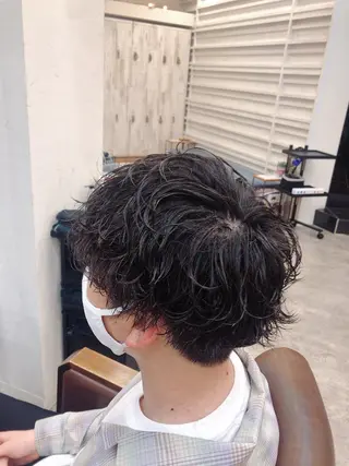 カラー パーマ メンズ ケイゴ【店長】 メンズパーマ特化のヘアスタイル