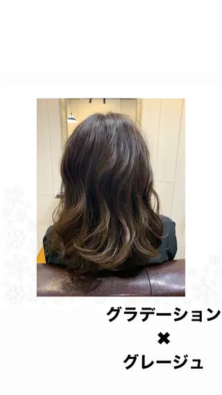 ミディアム 前井 正人のヘアスタイル