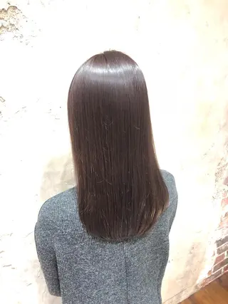 セミロング カラー レイヤー/艶カラー 韓国/石戸谷海斗のヘアスタイル