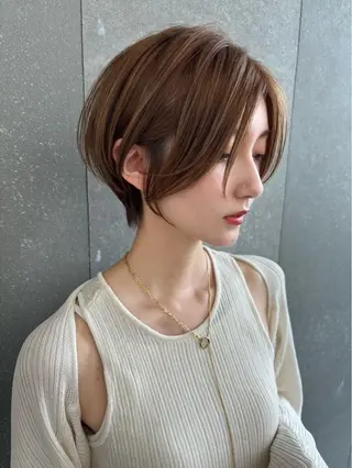 ショート 似合わせカラー× ウルフカット/ホマレのヘアスタイル