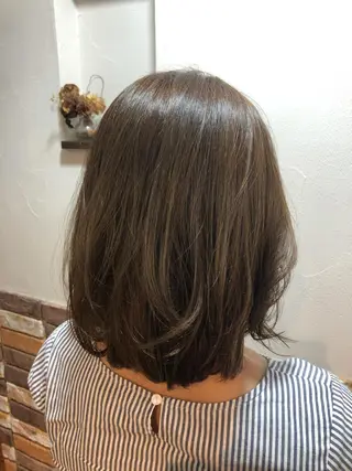 ミディアム カラー 🦋透明感 艶カラー Rie🦋のヘアスタイル