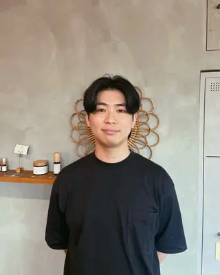 ミディアム メンズ特化ショート/ センターパート/福田のヘアスタイル