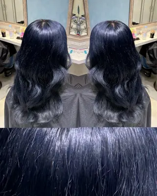 ロング カラー ハイトーンカラー/ 青髪/💙みずき💙のヘアスタイル
