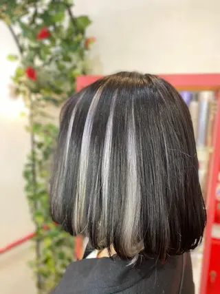 ショート ゆぴ☾‪/推しカラー /ハイトーンのヘアスタイル